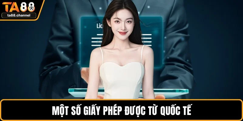 Một số giấy phép được từ quốc tế