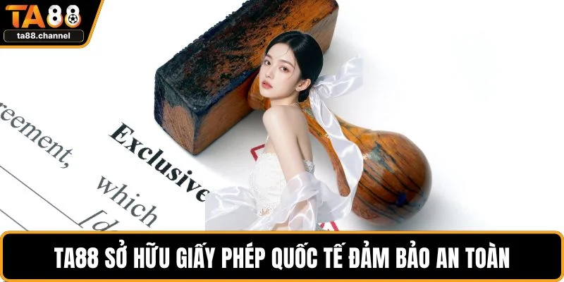 TA88 sở hữu giấy phép quốc tế đảm bảo an toàn